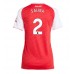 Arsenal William Saliba #2 Hjemmedrakt Dame 2025-26 Kortermet